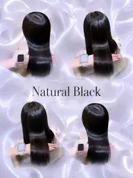 〘 🖤暗髪カラー🖤〙黒染めを使わないナチュラルな暗髪ワンカラー✨️