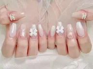 【ハンド】🦀️🦀️チップ長さだし+持ち込みデザイン(デザイン、パーツ6本まで)11980🩷💗