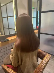 髪質改善酸性ストレート+トリミングカット