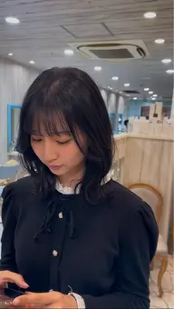 🥳1番人気メニュー🥳🫧カット+カラー🫧※ロング料金 肩下一律 1100円