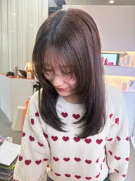 💎小顔・顔まわり💎【顔まわり・前髪カット+全体カラー+保湿トリートメント】💎
