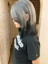 ダブルカラー(ワンカラー・ブリーチ込み)+デザイン