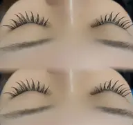 マツエク フラットラッシュ100本➕束感コーティング🩵