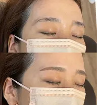 眉毛wax脱毛+カラー☆