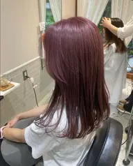 [モデルクーポン][すぐ予約NG]                         カット+秋っぽい暖色カラー🍿❤️
