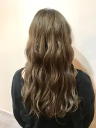 【ブリーチなし*ダブルカラー】ブリーチを使わない高彩度透明感カラー