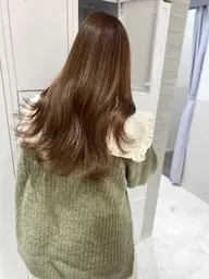 💇🏻‍♀️前髪顔周りカット+ブリーチなしダブルカラー+超音波トリートメント