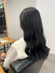 【実習のための!!】黒染めじゃない透明感暗髪カラー💫