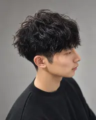 ツイストorスパイラルパーマ+メンズカット+3stepTR ¥12000