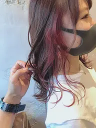 【✨大人気すぎるワンポイントで可愛いイヤリングカラー✨】+扱いやすくまとまるカット🥰※ブリーチ込みのお値段になります※