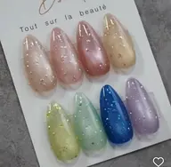 ☔️梅雨デザイン🫧バブルネイル🫧