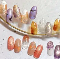 Autumn design nail👻🍁