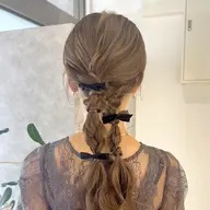 【ヘアセット☆*:.。.】編みおろしヘアセット🎀(飾り持ち込みOK*:.。.