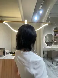 ブリーチなしワンカラー🩵透明感、艶