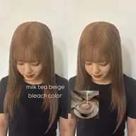 【ブリーチ透明感🌱】1ブリーチカラー+トリートメント🥣🎀