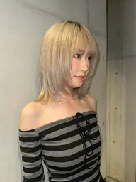 💫おすすめ💫カット+ケアブリーチダブルカラー+イルミナ3STEPトリートメント