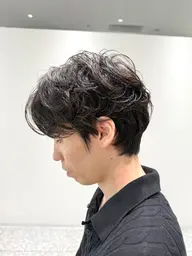 メンズセンターパート・韓国風パーマ✔ バッサリ切れる方✔ イメチェンしたい方※長さを整えるだけは🆖