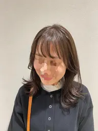 髪にも頭皮にも優しいカラー✂︎カット+アドミオカラー🤍
