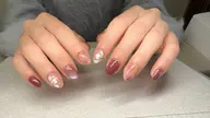 シンプルデザイン(4本までアート)チャム、ストーン付き、(オフ無し)