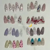 (長さ出し)10本チップ長さだし+韓国個性派定額|シンプル🪩🌀(オフ込み)