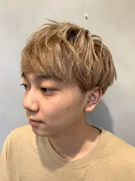 【男】のダブルカラー‼️ブリーチ+オンカラー10,000円