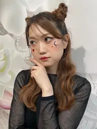 【ハロウィン限定】本格ハロウィンメイク+巻きおろし🎃ボディーシール2個付き