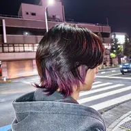 メンズカット×インナーカラー（ブリーチ含）