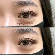 🌈ゲリラクーポン🌈🤍LEDまつげエクステ[フラットラッシュ]付け放題🤍