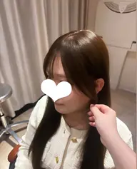 結んでも割れない前髪、顔周りカット✂️🤍+AFLOATオリジナルトリートメント🫧✨