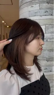 カット＋インナーブリーチ＋全体カラー👩🏻‍🦰