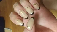 【ハンドフレンチネイル(オフ有り)+ドライケア】💅 2色まで無料&ラメライン入れ無料✨