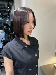 【熊本で任せるなら】🫧🌈切りっぱなしボブ×縮毛矯正🌈🫧