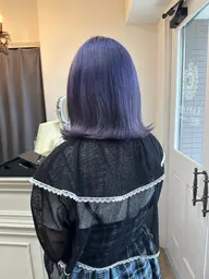 ✨人気No.1✨🩵ダブルカラー🩵ケアブリーチ（リタッチ、全頭◎）