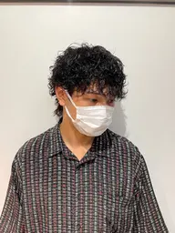 カット➕波巻きパーマ