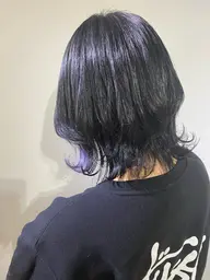 【イヤリングカラー】カット×インナーカラー