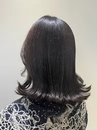 前髪カットのみ+ケアカラー+クイックトリートメント