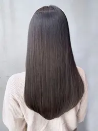 【髪質改善ストレート+カット+Tr💫】広がりを抑えて艶髪へ🌸朝のセットも楽に✨