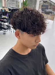 【根本からくるんとしたカール☆】メンズカット+プードルパーマ¥11000