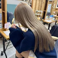 【施術時間:約3時間】【カラーモデル】🎀艶感🎀ダブルカラー+バイカルテ3STEPトリートメント🫧(ブリーチ1回込)