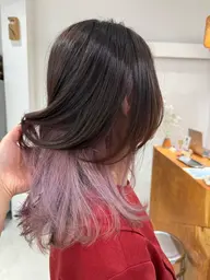 [ブリーチカラー]🌈 インナーカラー（ブリーチ込み）