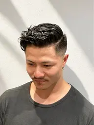 メンズカット+ラルフカールパーマ