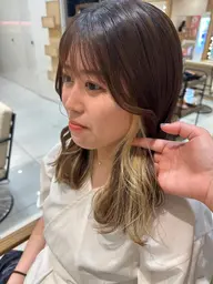 【インナーカラー🌼】インナーカラー➕Aujua3ステップ🫧