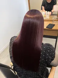 【大人気組み合わせmenu💁🏼】ソフトストレート(髪質改善)&roooカラー🎀✨