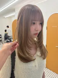 ケアブリーチダブルカラー🤎+カット✂︎(リタッチも🉑)