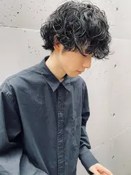 【🔥2回目🔥】メンズカット💇🏻+波巻きスパイラルパーマorツイストスパイラルパーマ+シャンプートリートメント🌿