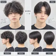 縮毛矯正+カット+シャンプー+眉カット+スタイリング