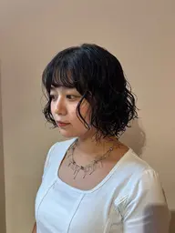 【オシャレ度UP💖】【学割U24限定】レディースカット＋パーマ ロング料金あり