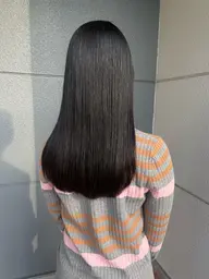 カット+髪質改善ストレート
