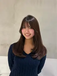 🍒【人気No.1】顔周りカット×ちゅるん艶カラー💞