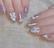 🎀スカルプ長さだし10本🩷🩷 フレンチ/マグネット/ミラー/オローラワンカラー 11800